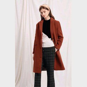 Petite Studio Brenna Wool Coat - Berry